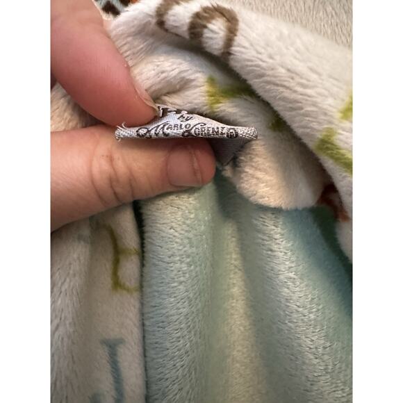 Thro By Marlo Lorenz Baby Blanket ABC Letters Alphabet Elephant Owl Soft Lovey - Picture 3 of 6